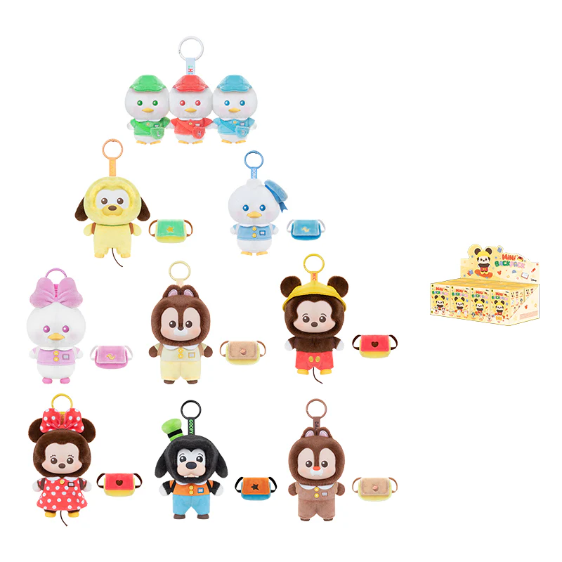 DISNEY Mickey Mouse Family Mini Backpack Series Vinyl Plush Keychain Charm Blind Box - Image 13